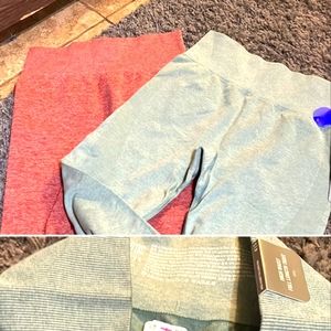 Pink high waisted full length tights